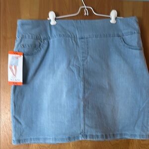 Light Blue Denim Skort